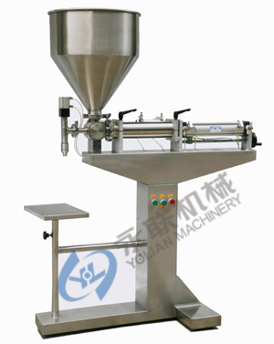 小型双头灌装机|膏体半自动简易定量灌装机