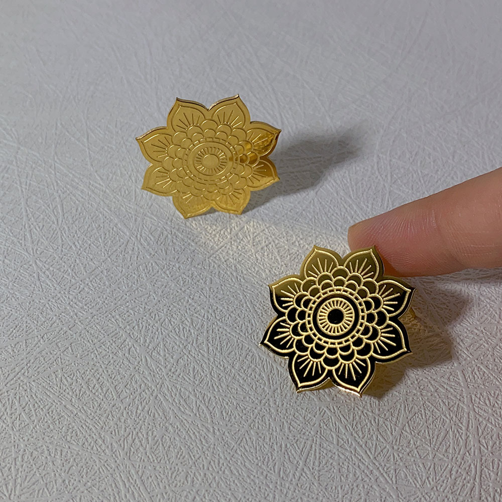 304 Stainless Steel Ear Needle Material 18K Gold Plated Plating Material 1 Pair Sweet Simple Style Leaves Flower Plating Titanium Steel 18k Gold Plated Ear Studs