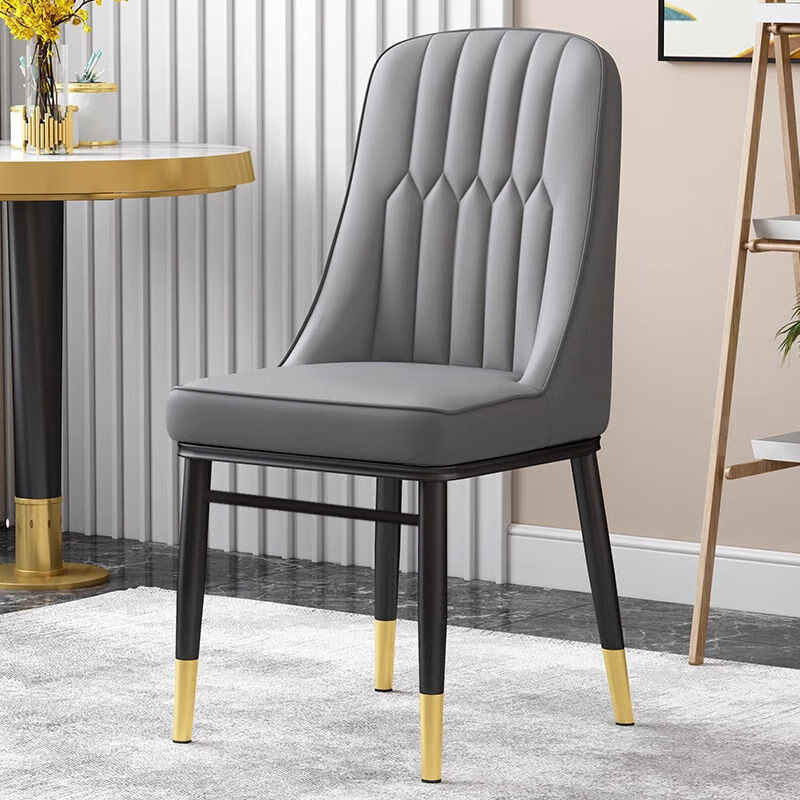 Silla de comedor, silla de respaldo de lujo moderna, silla de maquillaje de diseño italiano, silla de conferencia de hotel