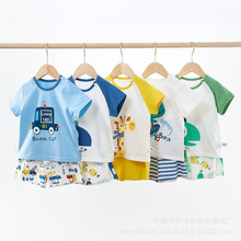 男女儿童t恤短袖裤子套装夏季2025新款童装尾货清仓低价批发地摊