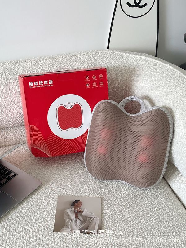 オフィス用マッサージクッション 電動腰マッサージ器 温熱療法 家庭用腰椎背中マッサージパッド 首・腰椎用|undefined
