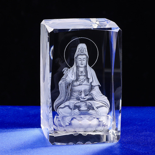 3D internally carved crystal ornaments, housewarming festival creative gifts, Laozi home living room craft gift ornaments, dropshipping