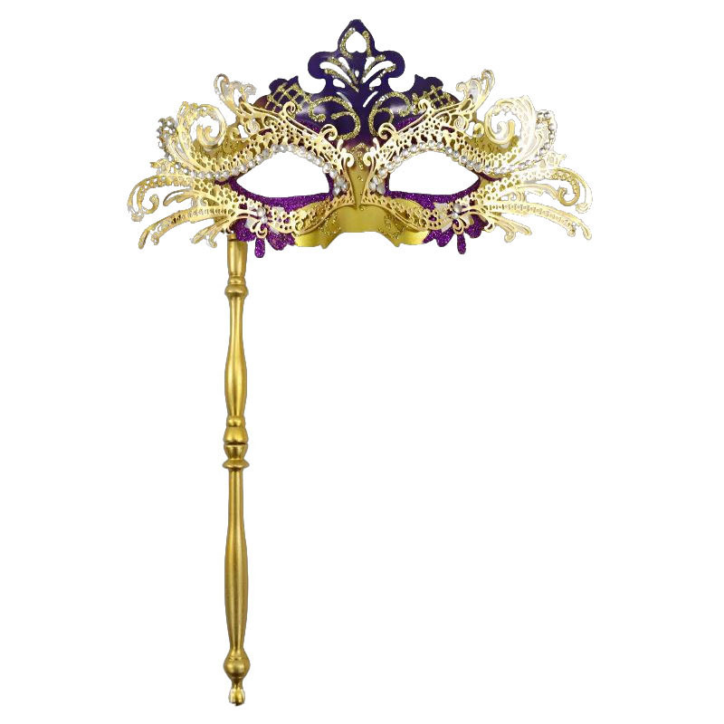 Ventas transfronterizas de metal con diamantes de cola de fiona desmontable varilla romana de mano máscara de mitad de cara juegos de cine y televisión props de interés