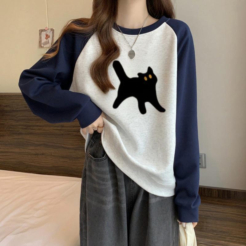 검은 고양이 네이비 블루 화이트 그레이