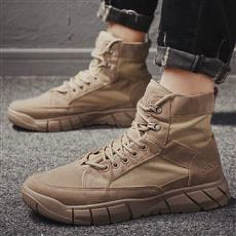 Новые весенние летние сапоги с короткими сапогами Martin сапоги в британском стиле на открытом воздухе тренды дикие повседневные модные туфли для мужчин