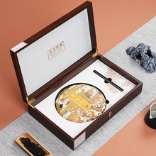 茶饼收纳盒357g福鼎白茶普洱茶双饼礼盒空盒木质茶叶送礼高档通用