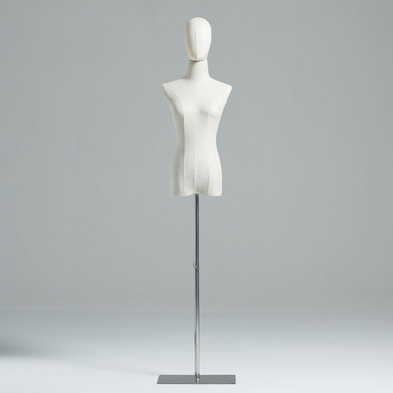 Modelo de cabeza maniquí accesorios tienda de ropa de mujer ventanas de exhibición modelo de vestido de boda busto modelo