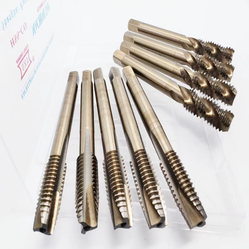 Кобальтовый спиральный метчик с желтым покрытием "SXT" из быстрорежущей стали HSS-CO, размеры M3-M16