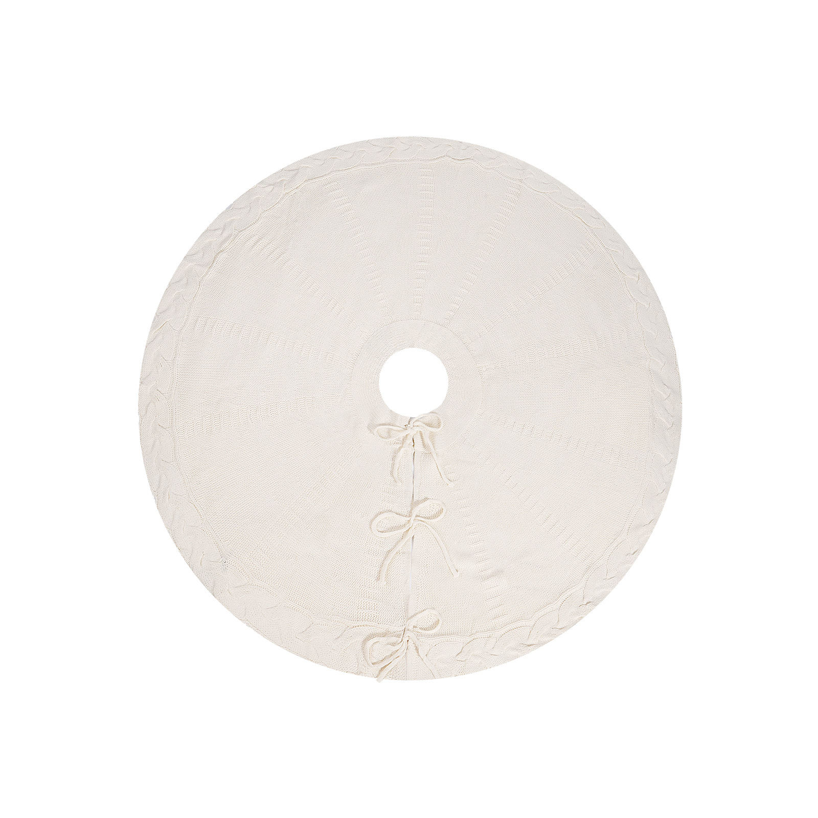 Navidad de punto falda de árbol de punto rojo delantal de árbol de Navidad falda de árbol de Navidad adornos