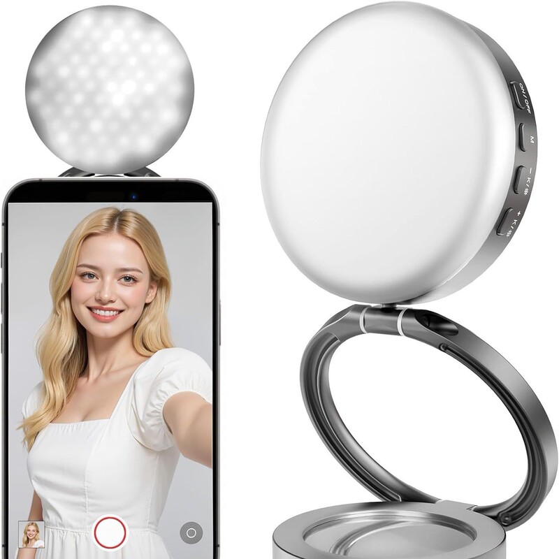 Magsafe 磁気フィルライトは、自撮り/メイクアップ/写真撮影/TikTok/通話/ビデオ会議に適しています。|undefined