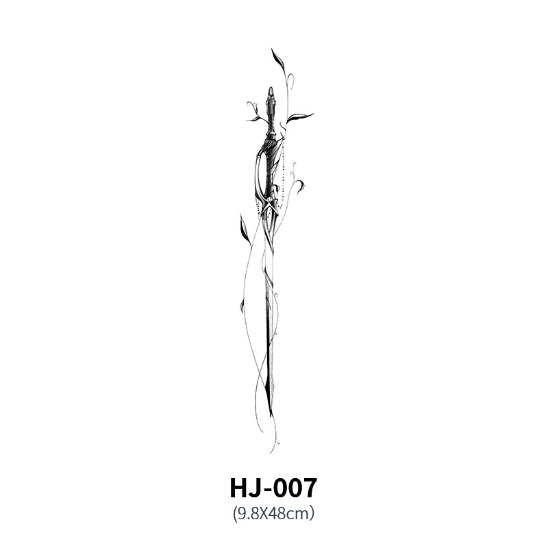 Waterproof tattoo stickers, sexy herbal sticker, long-term effect, English letters