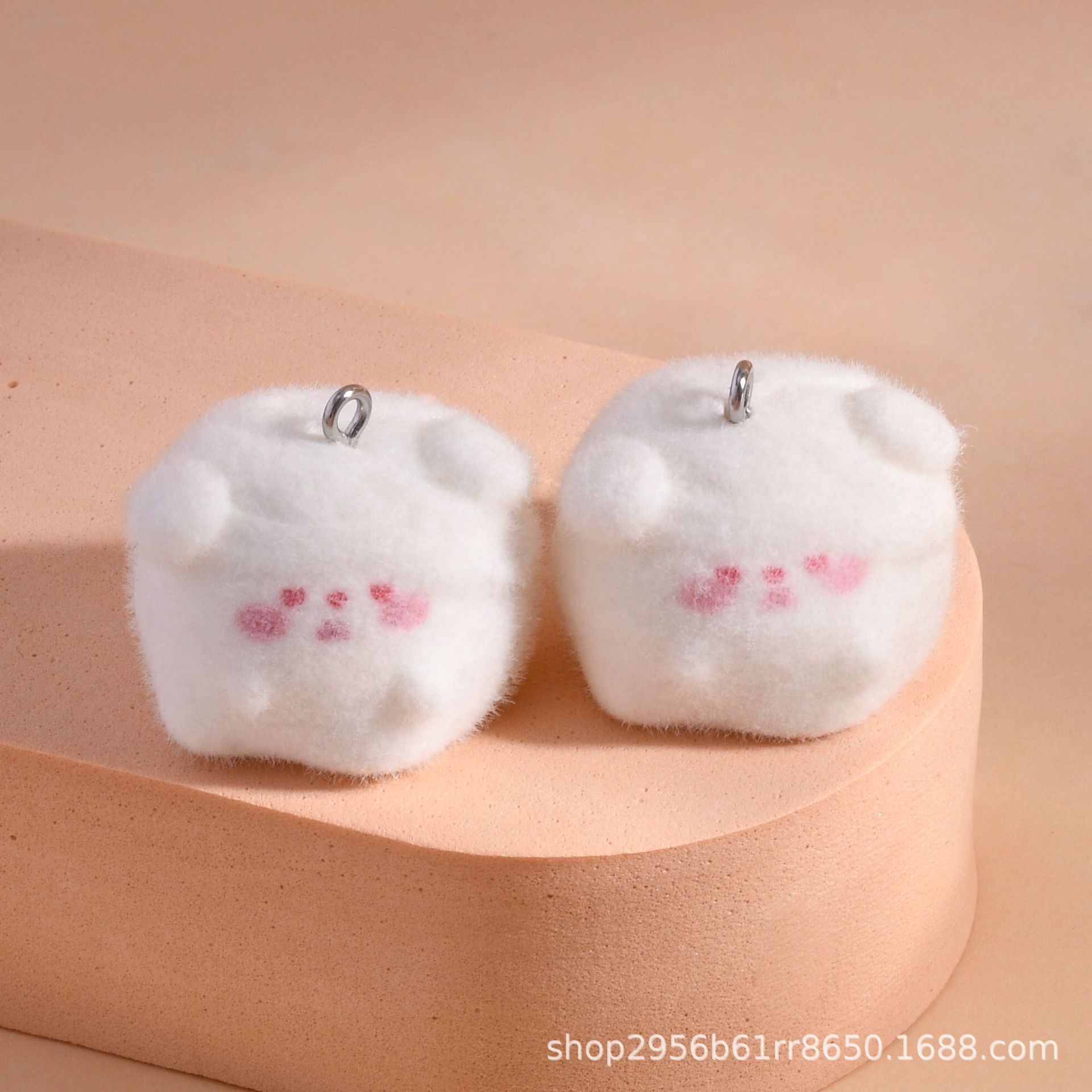 수지 플로킹 만화 귀여운 트릭 오어 트리트 강아지 펜던트 DIY 쥬얼리 펜던트 휴대 전화 체인 액세서리 소재