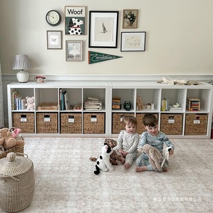 Children's Toy Storage Cabinet Grid Cabinet Floor-Standing Household Storage Baby Storage Rack Combination Bookshelf Bookcase