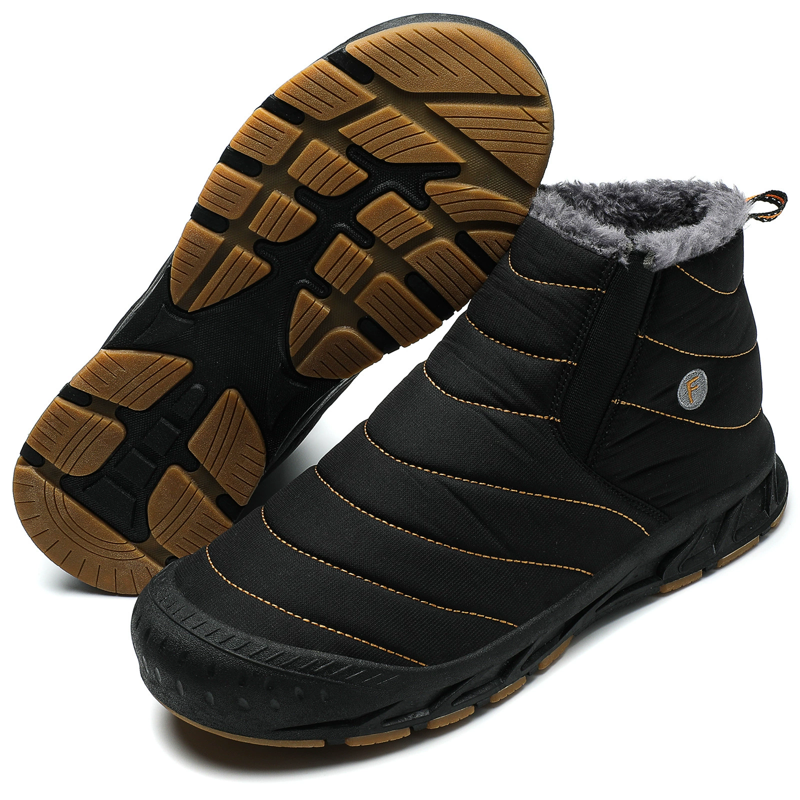 2023 трансграничная новая уличная обувь с хлопковой подкладкой, теплые зимние сапоги на флисовой подкладке, Повседневная модная походная обувь с высоким верхом для пары