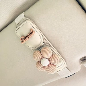 Car sun visor eyeglass clip, card and ticket storage holder, dual-use car sunglasses holder, car-mounted eyeglass case rack