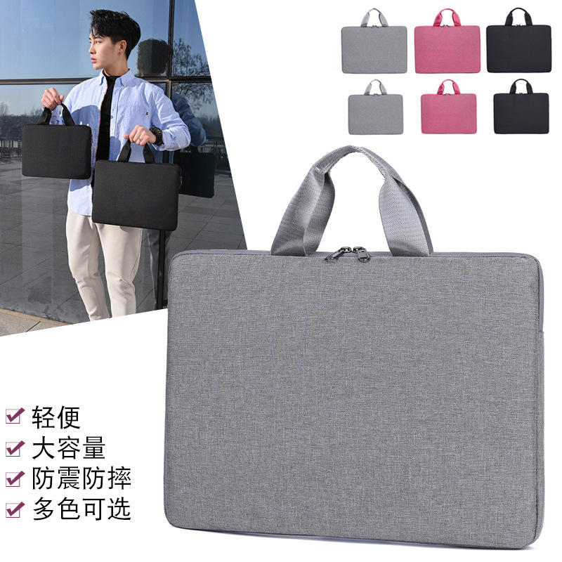 2025 New Men's Portable Laptop Bag Nylon Business Briefcase Lightweight Fashionable Storage Flat Bag