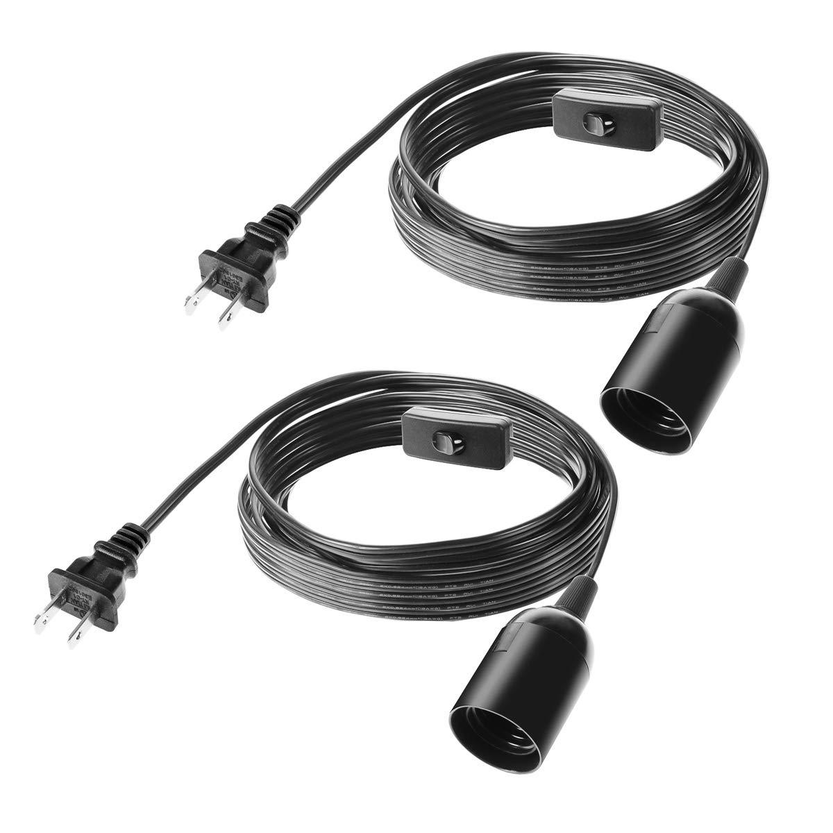 E27 tornillo con interruptor de alambre titular de la lámpara del hogar simple instalación de la lámpara de araña titular de la lámpara LED bombilla colgante portalámparas en espiral