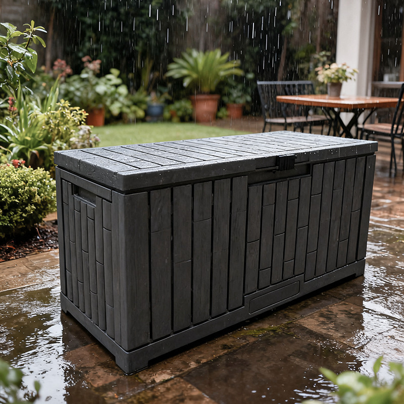 Outdoor Dust-Proof Storage Box Courtyard Garden Camping Style Storage Tool Swimming Pool Side Waterproof Deck Storage Box