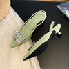 Summer high sandals pointy toe, footwear, wedding shoes, 2022