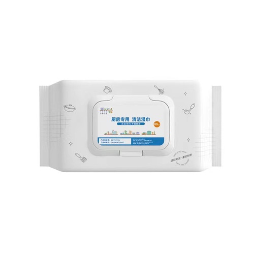 Kitchen wipes large package to remove oil stains disposable cleaning range hood stove wet wipes factory wholesale