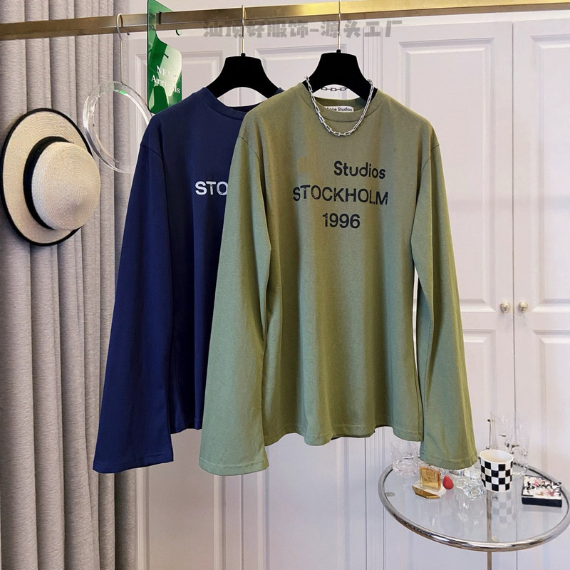 Nanyou In-Stock 26 New Styles 1996 Printed Vintage Distressed Long-Sleeve Loose Unisex Base Shirt T-Shirt Top Nanyou In-Stock 26 New Styles 1996 Printed Vintage Distressed Long-Sleeve Loose Unisex Base Shirt T-Shirt Top