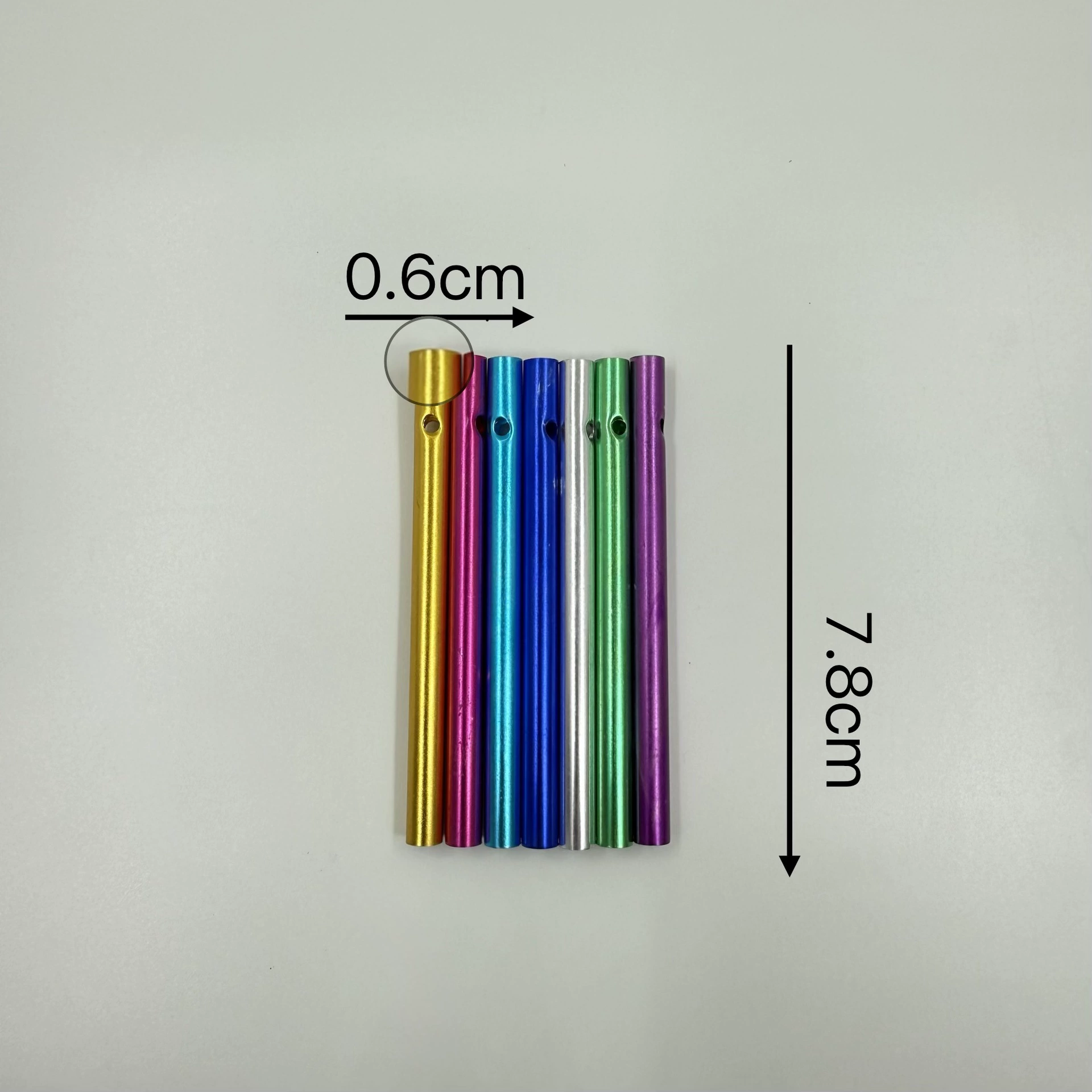 [Горячая распродажа производителя] Европейские и американские трансграничные красочные высококачественные трубки для колокольчиков, палочки для колокольчиков и подвески из алюминиевых трубок для дверных звонков