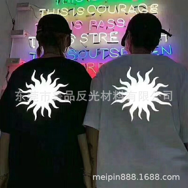 工厂直销耐水洗高亮反光刻字膜380光热烫膜雕刻膜可雕刻各种logo