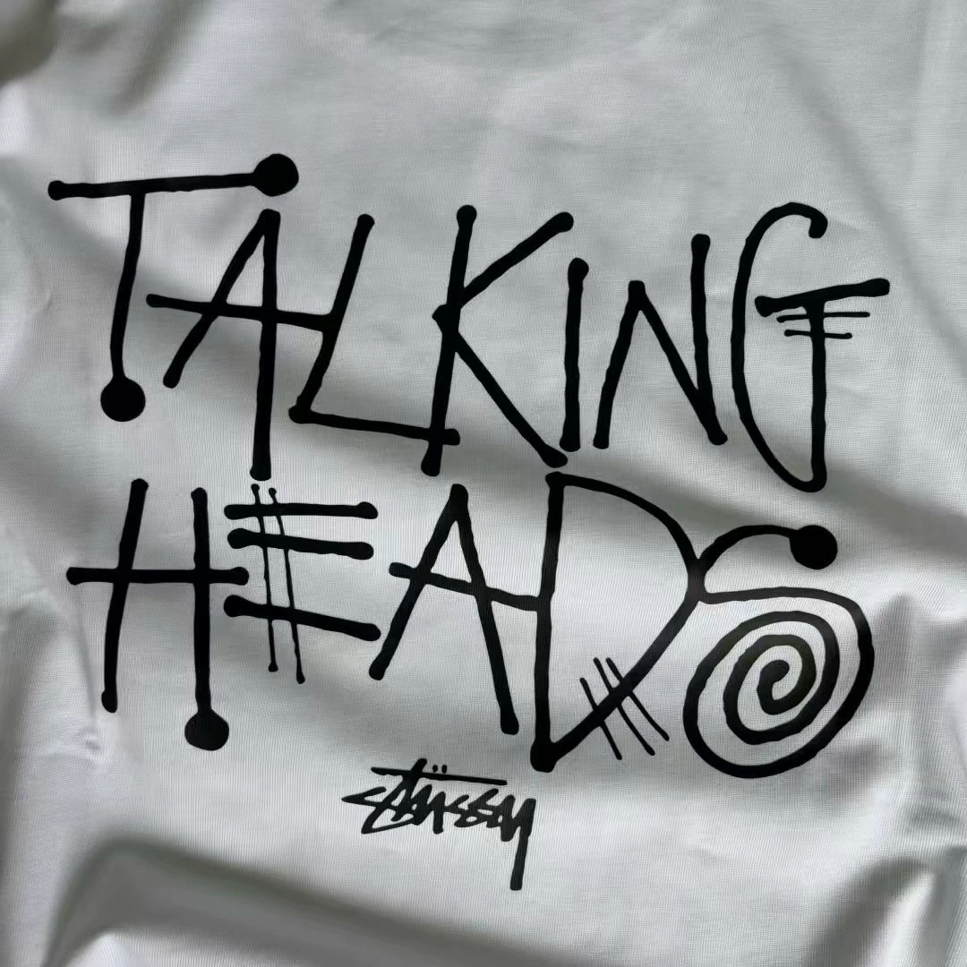 Высококачественная версия Stussy, принтованная повседневная пара, свободный крой, короткий рукав, без катышков