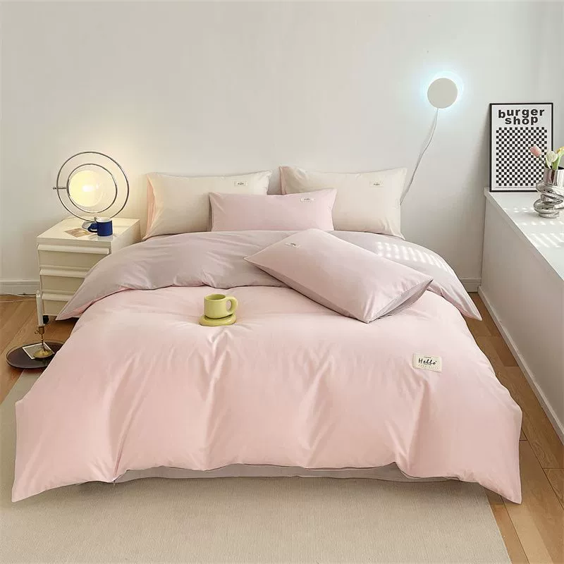 Set, sheet, bedspread, simple and elegant design, 4 piece set, 3 piece set