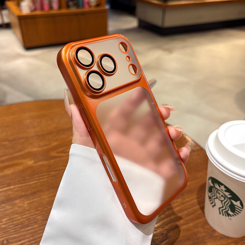 准分子磨砂电镀适用iPhone17手机壳自带镜头膜苹果17ProMax保护套|undefined
