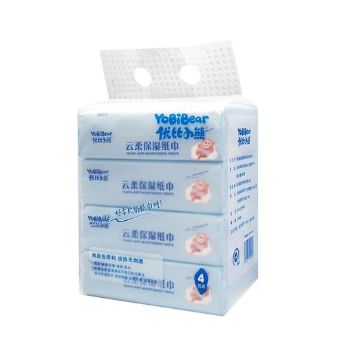 Ubi Bear Baby Cloud Soft Tissue Soft Tissue Moisturizing Heart Soft Cream Paper 120 Pumps 4 Packs 1 Pick Wholesale Delivery