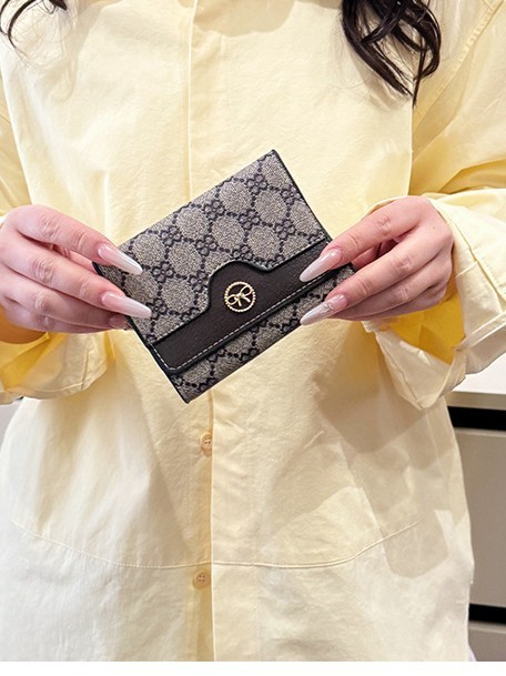 大容量と複数のカードスロットを備えた女性用のプリント長財布、レトロクラシックなロングとショートの財布とカードホルダーを越境で提供|undefined