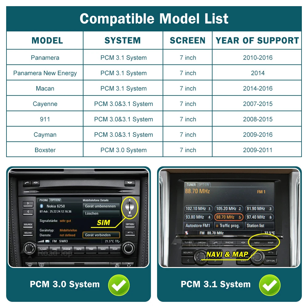 Wireless Carplay Car-Machine Interconnection Is Suitable for Porsche Pcm3.0 Pcm3.1 Decoder Module Decoder
