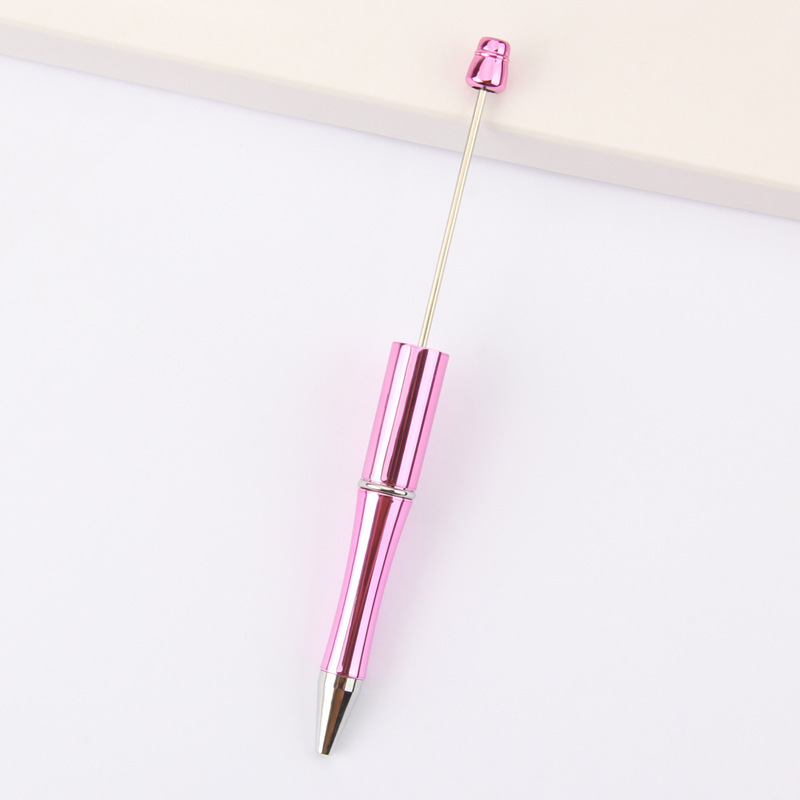 En stock al por mayor creativo de dibujos animados papelería DIY con cuentas bolígrafo logotipo imprimible