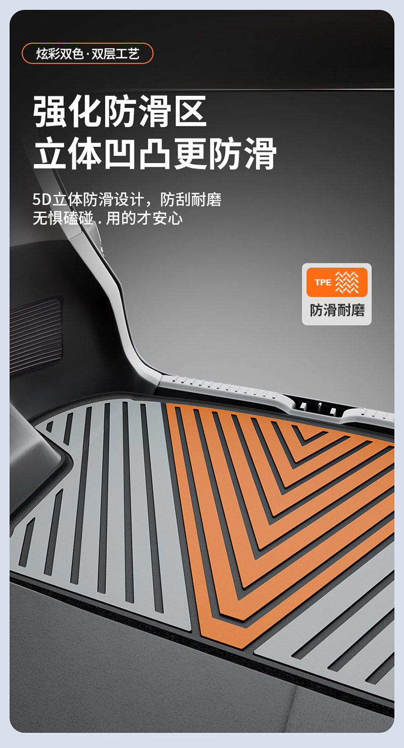 Suitable for Aion UT/UT super RT Y/Y PLUS i60, special colorful TPE car trunk mat
