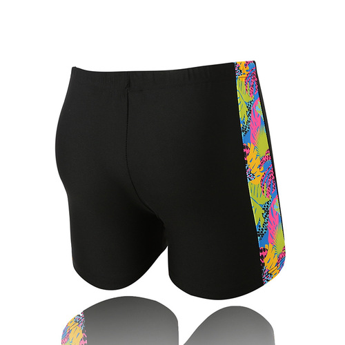 Men's Swim Trunks Hot Spring Four Seasons Swimming Shorts Trendy Print Fashion Plus Size Beach Sand Flat-bottom Swim Trunks Manufacturer