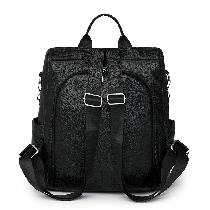 Mochila antirrobo multiusos para mujer 2024 nueva mochila escolar de moda impermeable color sólido mochila de viaje salvaje al por mayor