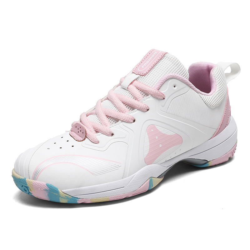 Nuevos zapatos de bádminton transfronterizos para hombres y mujeres resistentes al desgaste antideslizante zapatos deportivos de pareja respirables zapatos de tenis de mesa juveniles