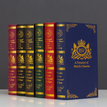 欧式烫金装饰书办公室书柜仿真书样板间售楼部道具书假书摆件批发