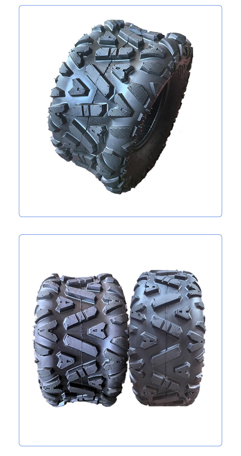 Manufacturer Supplies Atv Beach Car Off-Road Vehicle Tires Front 19*7-8 Rear 18*9.5-8 Vacuum Thickened a Flower Tires