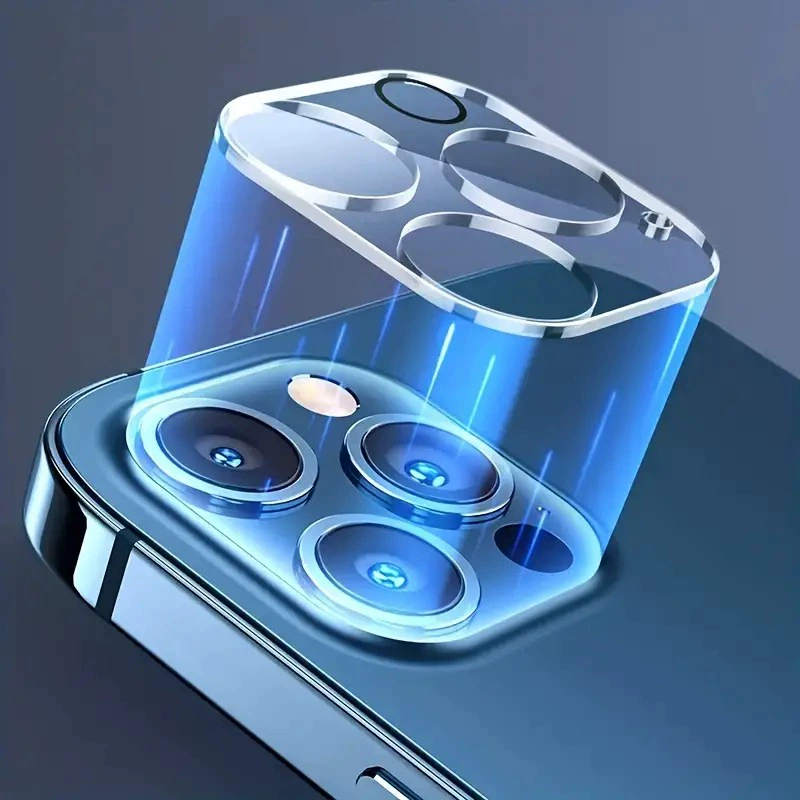 Защитник объектива камеры (совместимый с Apple) для iPhone 11–17 Pro Max — 3D полное покрытие со стразами блестками, устойчивое к царапинам