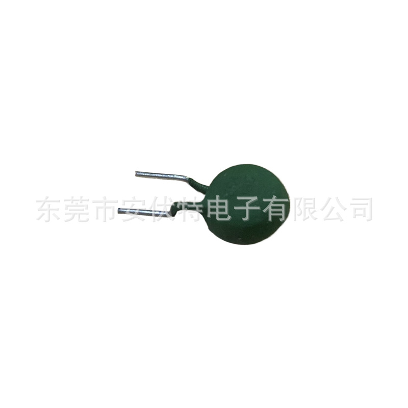 插件正温度MZ11绿色有机硅树脂30到60欧 脚距5侧弯MZ6热敏电阻PTC