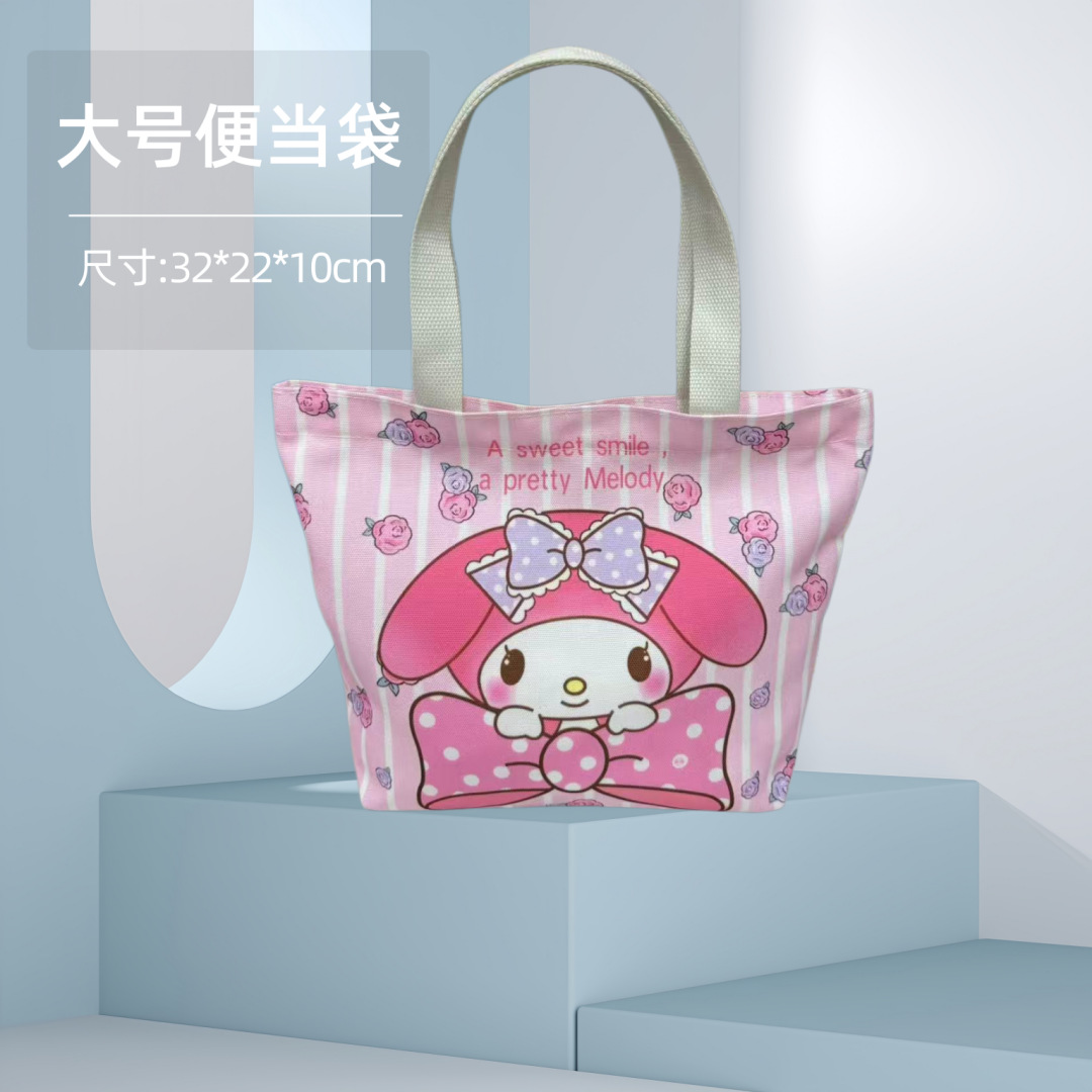 Bolsa Bento Sanrio lona almuerzo dibujos animados