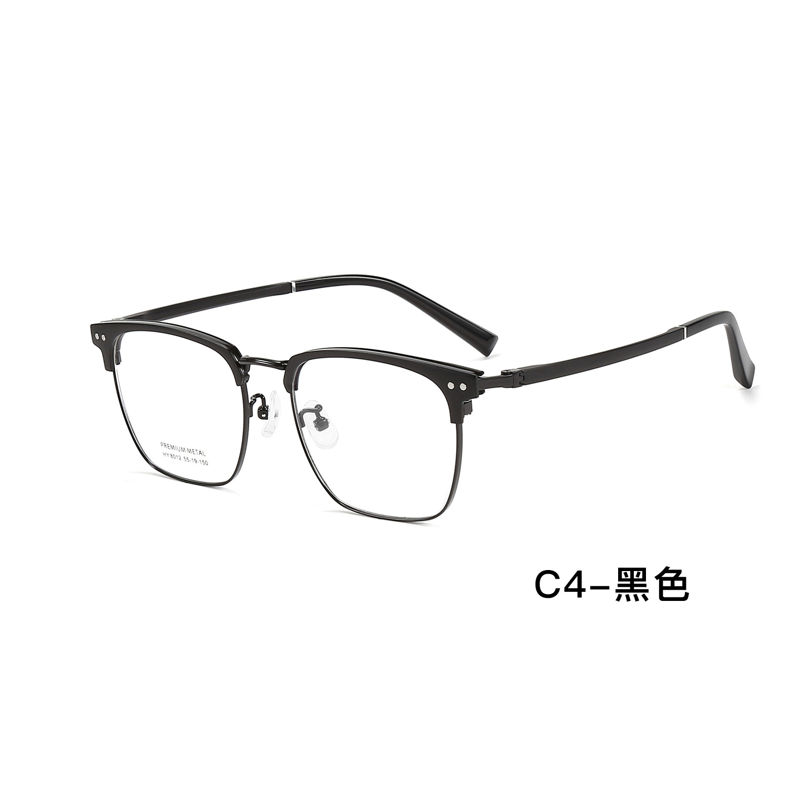 Doble punto red de doble color retrógrado marco de cejas gafas marco de gafas flexibles no sujetar la cara para recibir la imagen personalizada