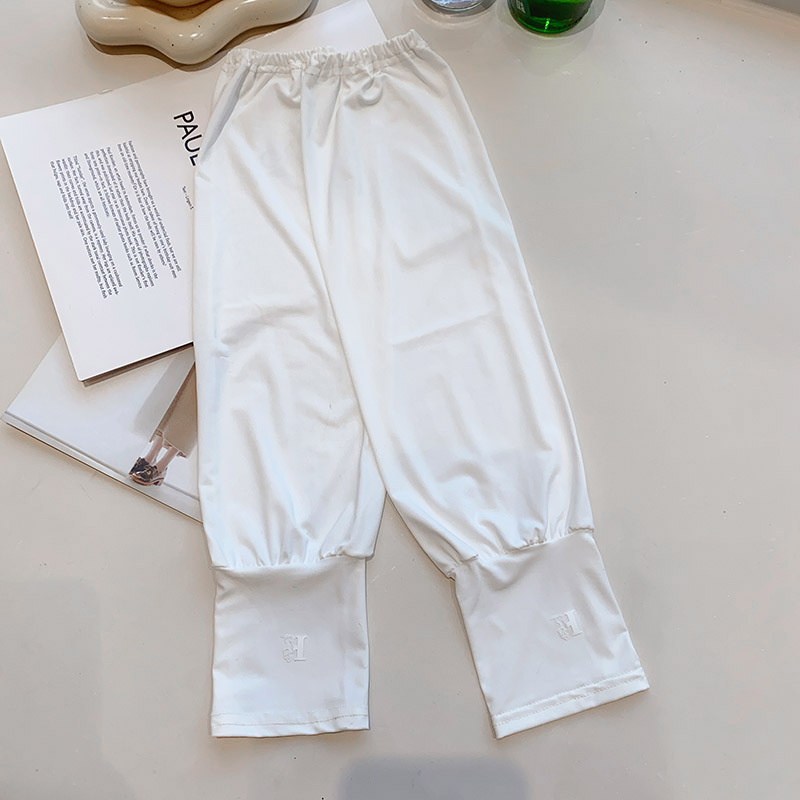 Color sólido seda de hielo protección solar ovisleeve mujeres verano UV protección al aire libre conducción suelta transpirable brazo protección ovisleeve