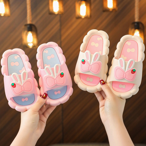 Sanrio children's slippers summer girls indoor bath soft bottom non-slip children's parent-child baby slippers men