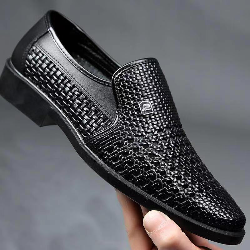 Real Soft Leather Men's Leather Shoes, Summer Leather Sandals, Men's Hollow Hole Shoes, Casual Leather Sandals, Breathable Men's Shoes, Dropshipping Real Soft Leather Men's Leather Shoes, Summer Leather Sandals, Men's Hollow Hole Shoes, Casual Leather Sandals, Breathable Men's Shoes, Dropshipping