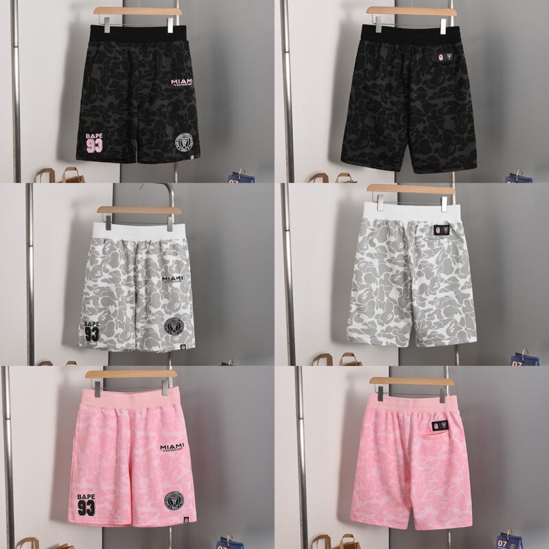 Real Stock Now Available Bape Co-Branded Miami Miami International No. 93 Multi-Color Camouflage Casual Sports Shorts
