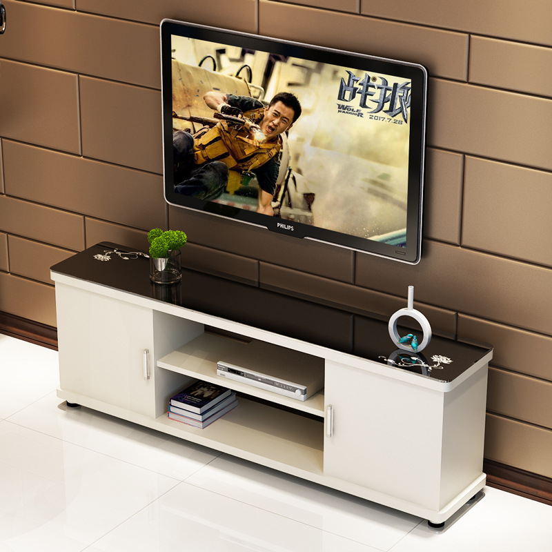 Tv Cabinet Combination Modern Simple Small Apartment Size Mini Living Room Simple Ultra-Narrow Bedroom Light Luxury Tv Cabinet