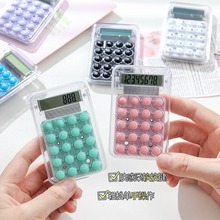 糖果色迷你计算器可爱小型便携高颜值学生口袋计算机专用大号批发